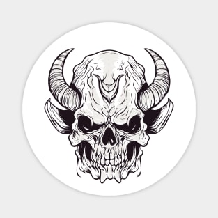 Demon Skull Magnet